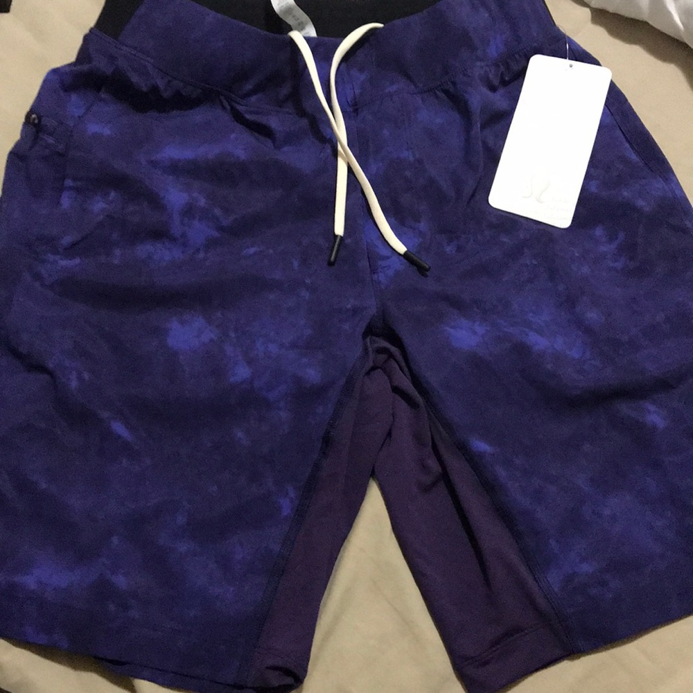 Purple lululemon shorts